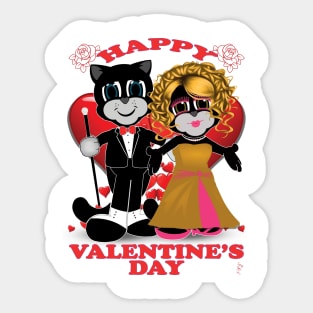 Zapped Kat Happy Valentine’s Day by Swoot Sticker